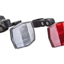 Cheapest 😀 Mon Ster Front & Rear Reflectors With Mounting Brackets For Scooters & Bikes ⌛